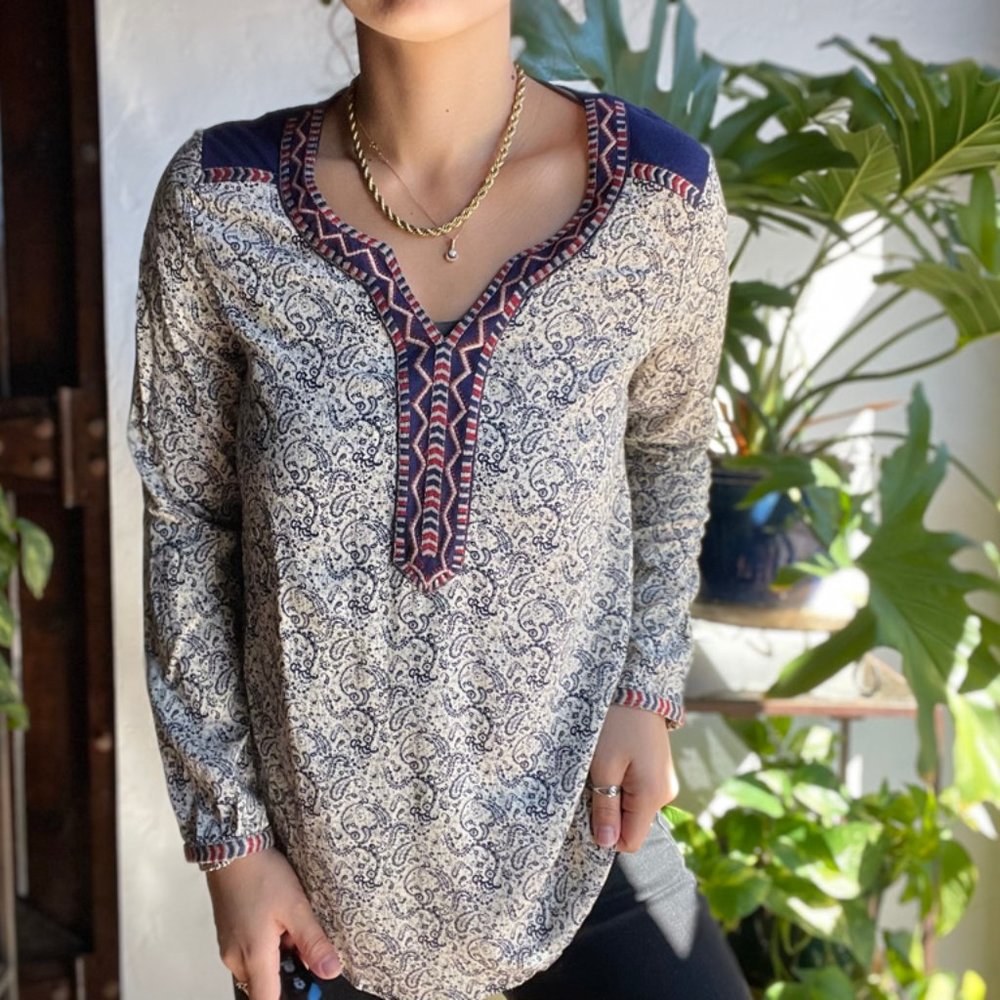 THML | Boho Paisley Blouse